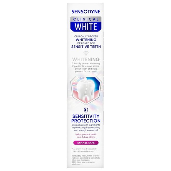 Clinical White Toothpaste Clinically Proven Whitening for Sensitive Teeth, Stain - Picture 11 of 11